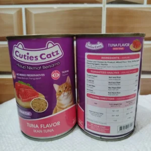 Cuties Catz Adult Canned Food with Tuna Flavour – 400g